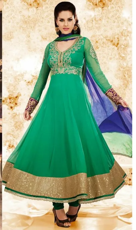 Emerald anarkali